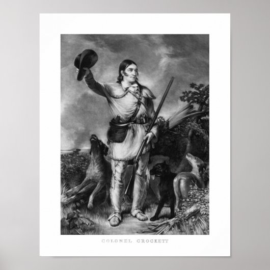 Kolonel Davy Crockett Poster (Voorkant)