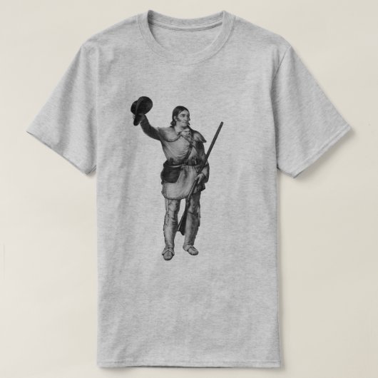 Kolonel Davy Crockett T-shirt (Design voorkant)