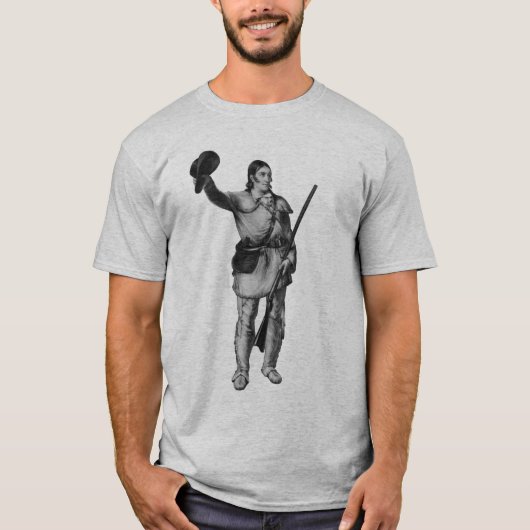 Kolonel Davy Crockett T-shirt (Voorkant)