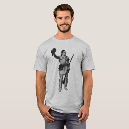 Kolonel Davy Crockett T-shirt (Voorkant volledig)