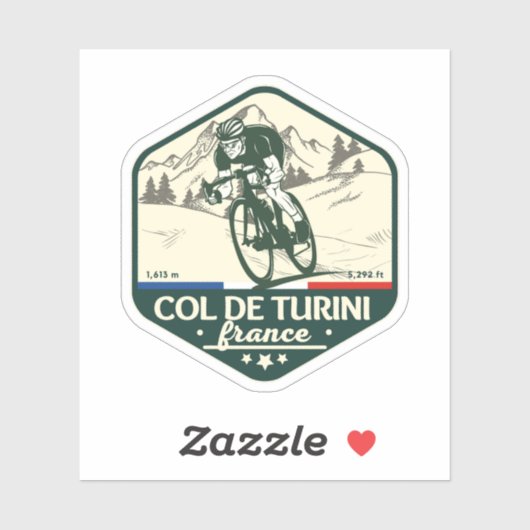 Kolonel de turini, Alpes Maritimes Sticker (Vel)