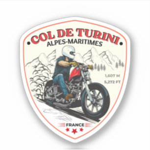 Kolonel de turini, Alpes Maritimes Sticker