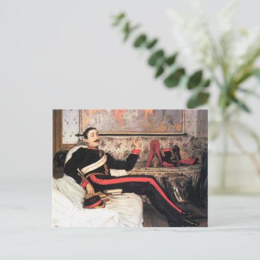 Kolonel Frederick Gustavus Burnaby door James Tiss Briefkaart (Staand voorkant)