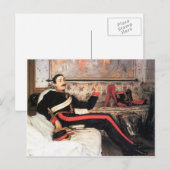 Kolonel Frederick Gustavus Burnaby door James Tiss Briefkaart (Voorkant / Achterkant)