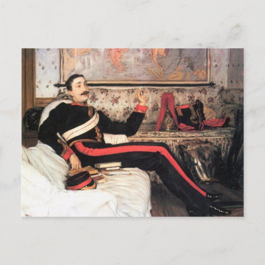 Kolonel Frederick Gustavus Burnaby door James Tiss Briefkaart (Voorkant)