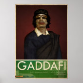 Kolonel Gaddafi Poster (Voorkant)