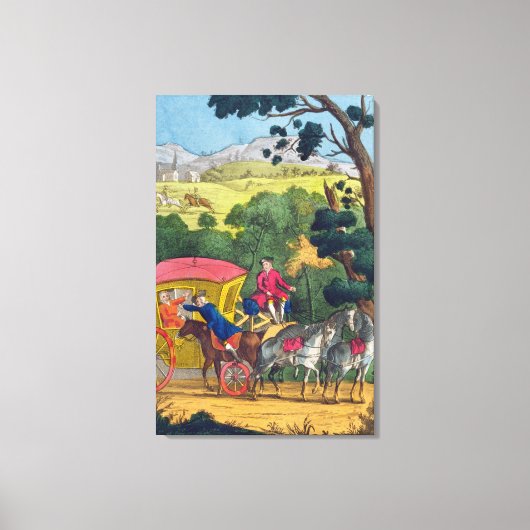 Kolonel Jack die Mary Smith beroert in Maidenhead  Canvas Afdruk (Voorkant)