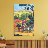 Kolonel Jack die Mary Smith beroert in Maidenhead  Canvas Afdruk (Insitu (Woonkamer))