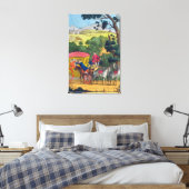 Kolonel Jack die Mary Smith beroert in Maidenhead  Canvas Afdruk (Insitu (Slaapkamer))