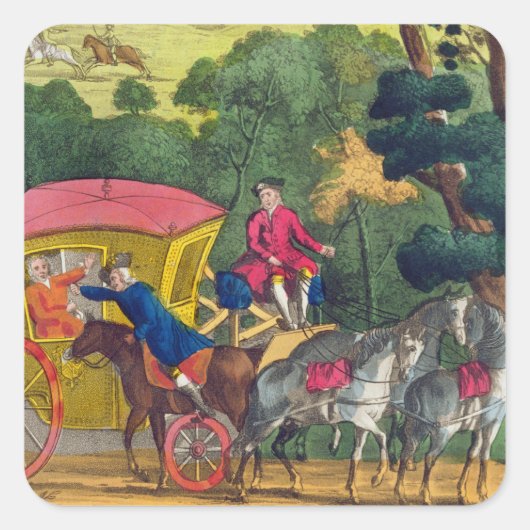 Kolonel Jack die Mary Smith beroert in Maidenhead Vierkante Sticker (Voorkant)