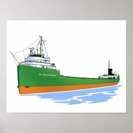 Kolonel James M. Schoonmaker Museum ship Poster (Voorkant)