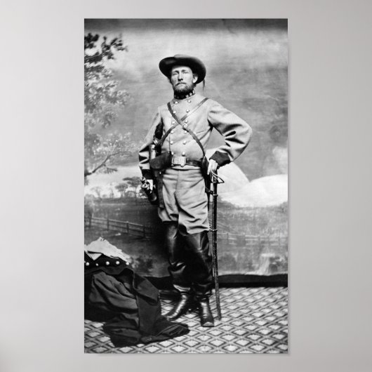Kolonel John Mosby - Burgeroorlog - Portret Poster (Voorkant)