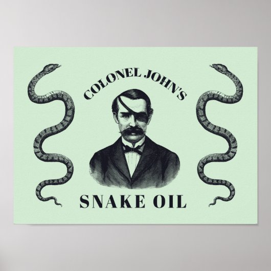 Kolonel John's Snake Oil Poster (Voorkant)