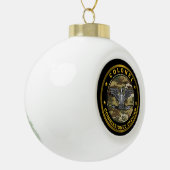 kolonel keramische bal ornament (Links)