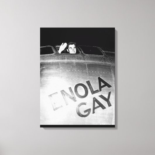 Kolonel Paul W. Tibbets, Jr., piloot_War Afbeeldin Canvas Afdruk (Voorkant)