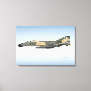 Kolonel Robin Olds F-4 Phantom Canvas Afdruk