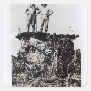 Kolonel Roosevelt en kolonel Rondon bij Navaite Vierkante Sticker