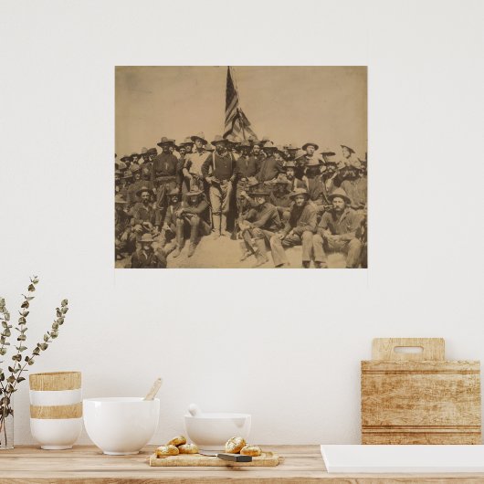 Kolonel Roosevelt en zijn Rough Riders Poster (Keuken)