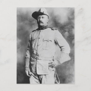 Kolonel Theodore Roosevelt, 1898. Briefkaart