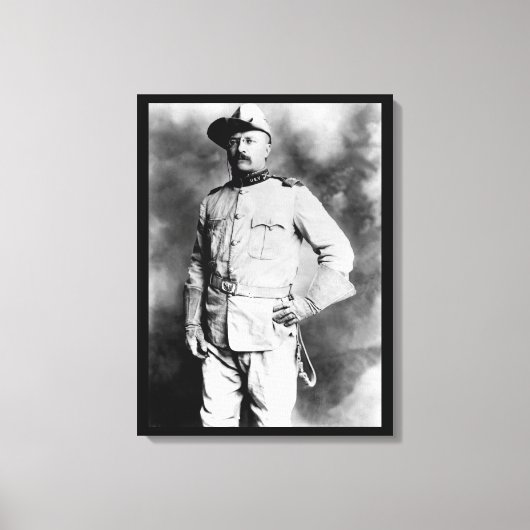 Kolonel Theodore Roosevelt, 1st Cavalry_War Afbeel Canvas Afdruk (Voorkant)