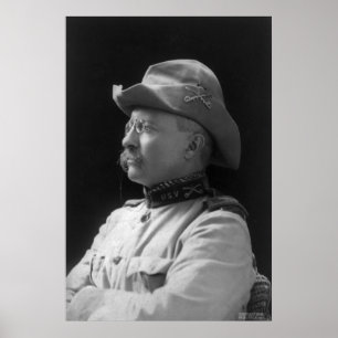 Kolonel Theodore Roosevelt van 1898 Poster