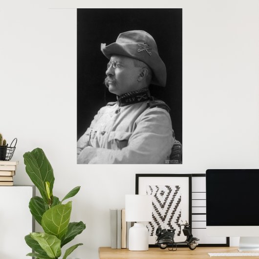 Kolonel Theodore Roosevelt van 1898 Poster (Thuiskantoor)