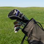 Kolonel Thin Blue Line Distress Vlag Golfheadcover (Insitu)