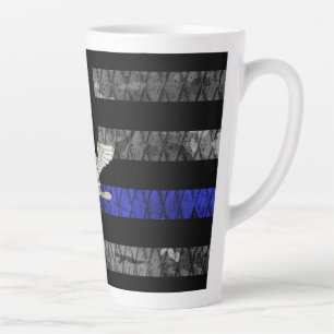 Kolonel Thin Blue Line Distress Vlag Latte Mok