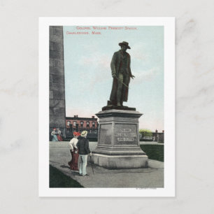 Kolonel William Prescott Statue Scene Briefkaart