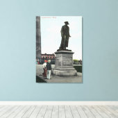 Kolonel William Prescott Statue Scene Canvas Afdruk (Insitu (Houten vloer))