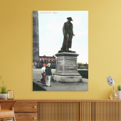 Kolonel William Prescott Statue Scene Canvas Afdruk (Insitu (Woonkamer))