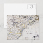 KOLONIAAL AMERIKA: KAART, c1770 Briefkaart (Voorkant / Achterkant)