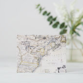 KOLONIAAL AMERIKA: KAART, c1770 Briefkaart (Staand voorkant)