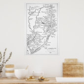 Koloniaal Amerika | Nederlandse kolonie New Nederl Poster (Keuken)