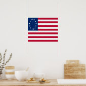 Koloniaal-Amerikaans Poster van de vlag (Keuken)
