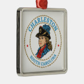 Koloniaal Charleston South Carolina Metalen Ornament (Rechts)