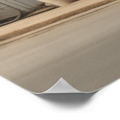 Koloniaal Gebouw Gele Auto Havana Cuba Poster (Hoek)