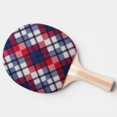 Koloniaal geruit tafeltennisbatje (Zijkant)