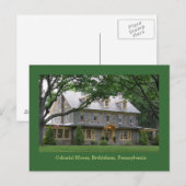 koloniaal huis briefkaart (Voorkant / Achterkant)