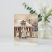  koloniaal kerstfeest feestdagenkaart (Staand voorkant)