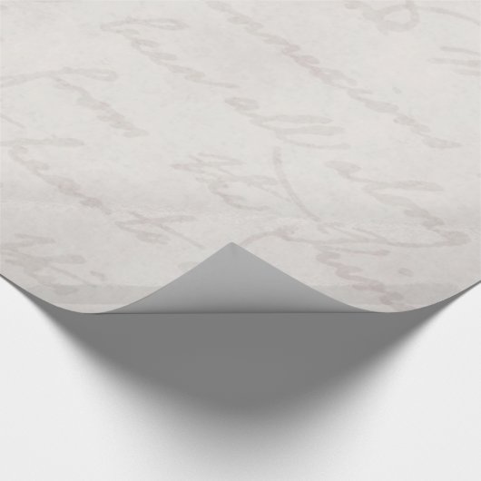  koloniaal licht grijs wit tekstgedeelte cadeaupapier (Hoek)