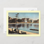 Koloniaal meer, Charleston, Zuid-Carolina Vintage Briefkaart (Voorkant / Achterkant)