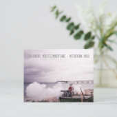 Koloniaal Michilimackinac Mackinac Michigan Briefkaart (Staand voorkant)