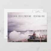 Koloniaal Michilimackinac Mackinac Michigan Briefkaart (Voorkant / Achterkant)