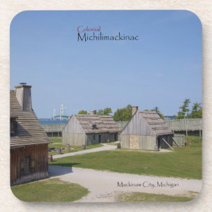 Koloniaal Michilimackinac-onderzetter Bier Onderzetter