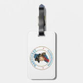 Koloniaal Nantucket Massachusetts Bagagelabel (Achterkant verticaal)