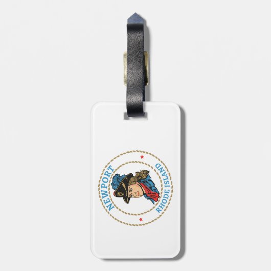 Koloniaal Newport Rhode Island Bagagelabel (Achterkant verticaal)