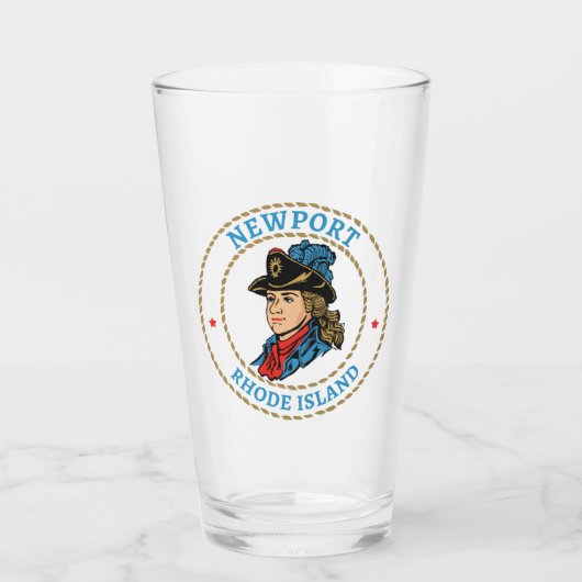Koloniaal Newport Rhode Island Glas (Voorkant)