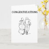 Koloniaal Paar Kaart (Gele Bloem)