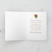 Koloniaal paar schaatsen Kerstmis Kaart (Binnen)